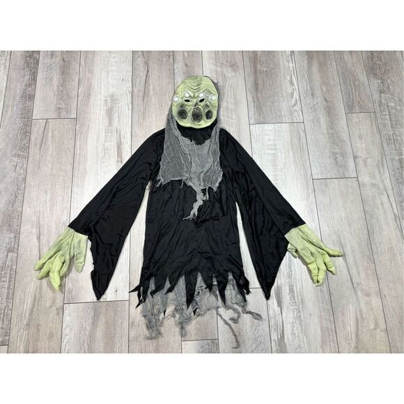 Glowing Triple Ghoul Monster Ghost Boys Halloween Costume Size S 4-6 - Picture 2 of 7